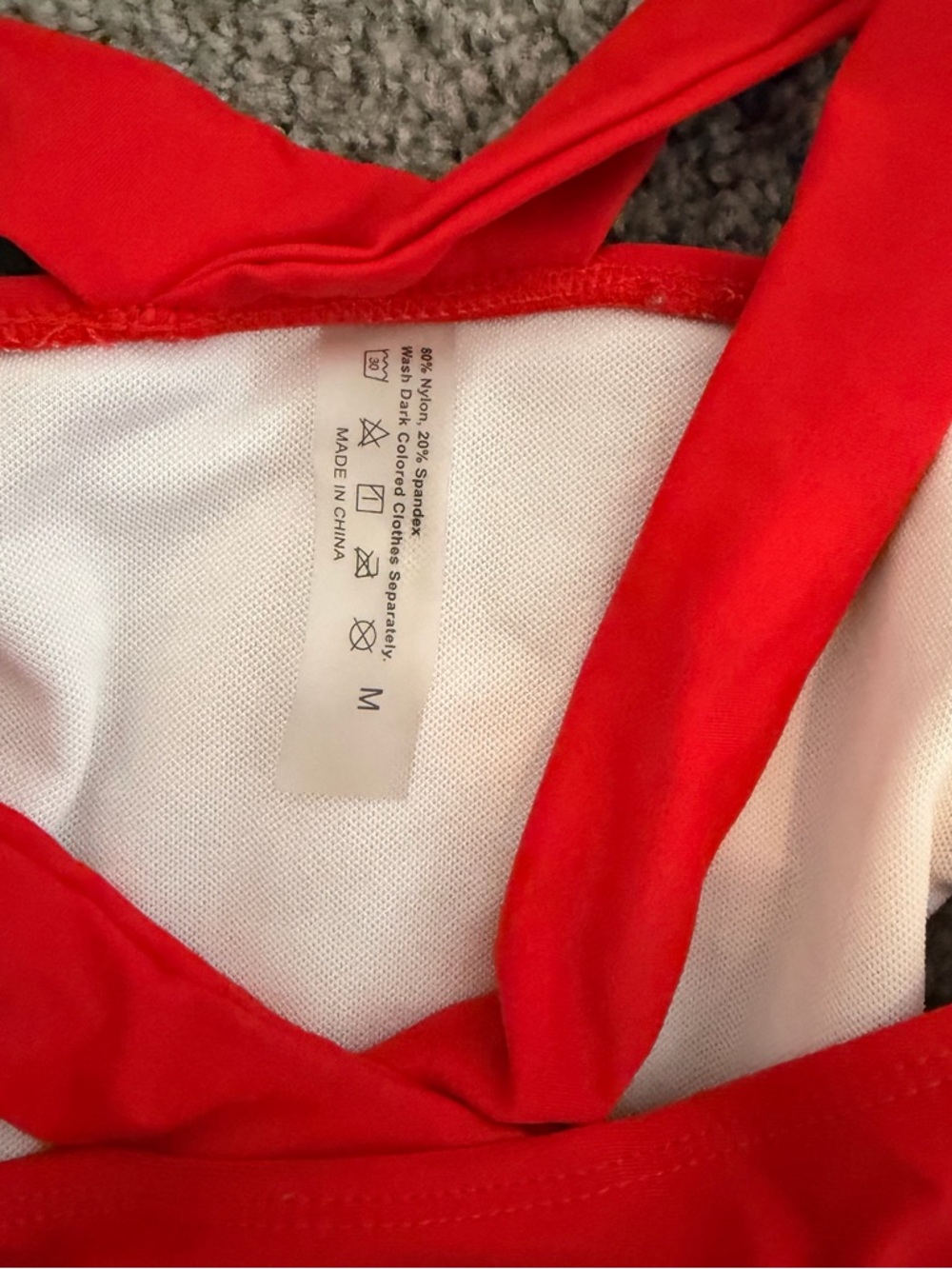 Red Two-Piece Bikini Set medium - Picture 2 of 4